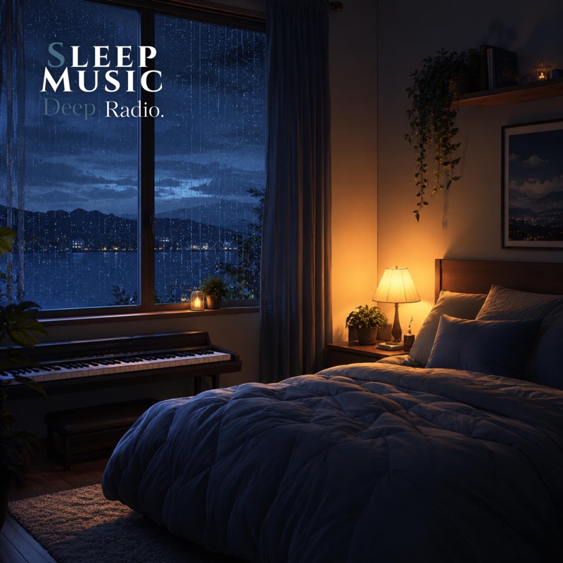 Soft Rain Piano for Deep Sleep — Deep Sleep Music Radio